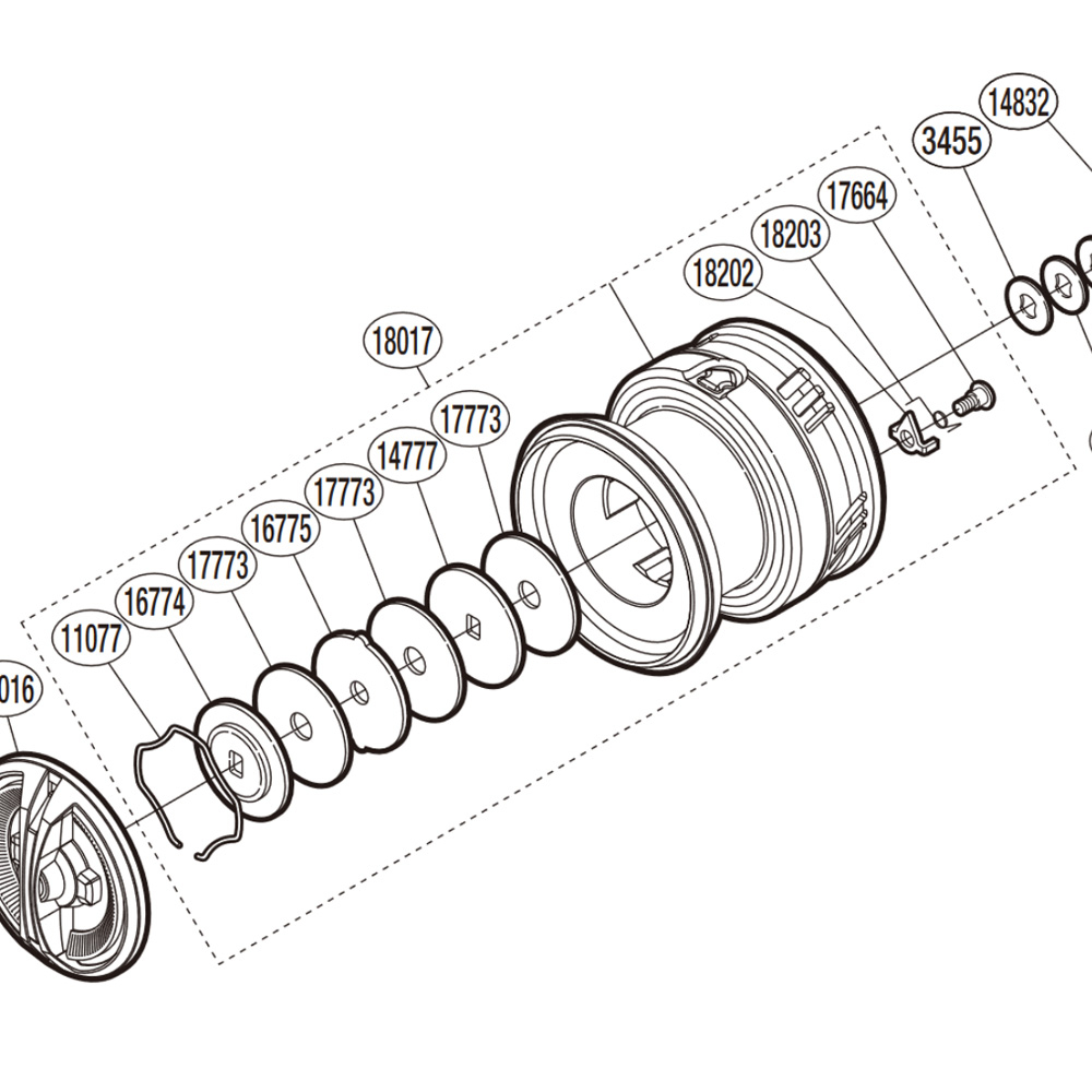 Shimano Spool Assembly For Sahara 2500 FI Reel 2 Shimano Spool Assembly For Sahara 2500 FI Reel - Image 2