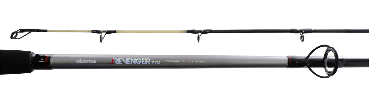 Okuma Revenger Pro Medium/Heavy Spinning Boat Rod 7ft 10-15kg 2pc 1 Okuma Revenger Pro Medium/Heavy Spinning Boat Rod 7ft 10-15kg 2pc